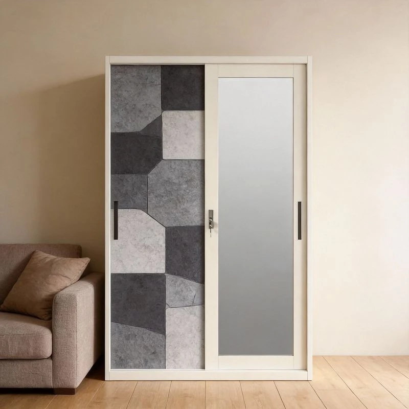 2 Door Knock Down Wardrobe factory
