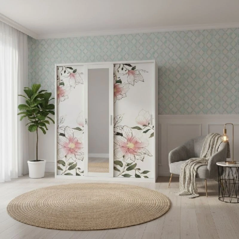 3 Door Knock Down Wardrobe high quality