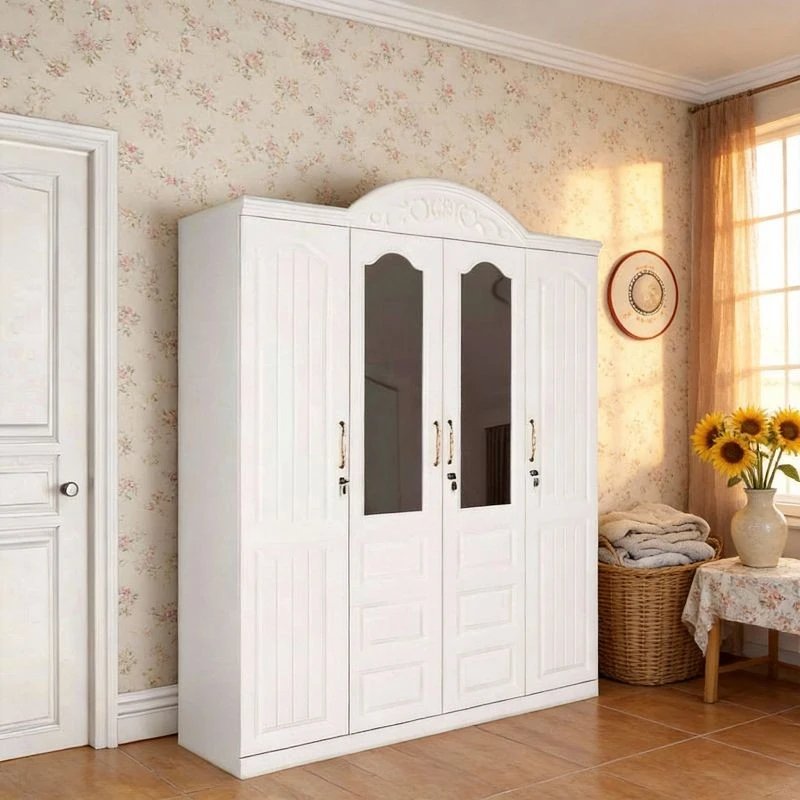 4 Door Knock Down Wardrobe factory